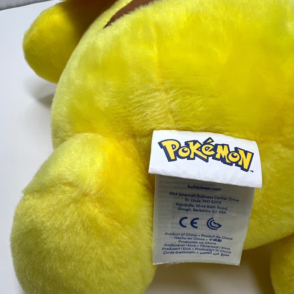 2016‎ Build A Bear PIKACHU POKEMON 18" Plush Stuffed Video Game Character-EUC - Picture 8 of 15